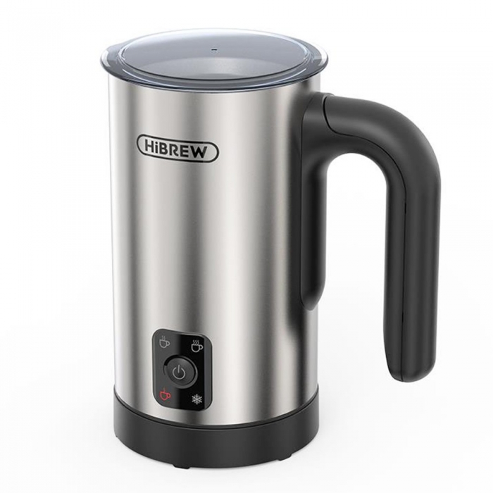 HiBREW M3A 4 in 1 Milk Frother Foamer  Fully Automatic Milk Warmer  Cold/Hot Frothing  130ml Frothing Capacity