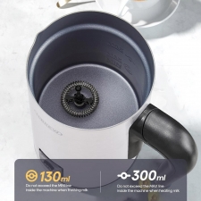 HiBREW M3A 4 in 1 Milk Frother Foamer  Fully Automatic Milk Warmer  Cold/Hot Frothing  130ml Frothing Capacity