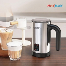 HiBREW M3A 4 in 1 Milk Frother Foamer  Fully Automatic Milk Warmer  Cold/Hot Frothing  130ml Frothing Capacity