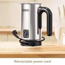 HiBREW M3A 4 in 1 Milk Frother Foamer  Fully Automatic Milk Warmer  Cold/Hot Frothing  130ml Frothing Capacity