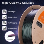 ERYONE Burnt Titanium Tri Color PLA Filament 1kg - Black