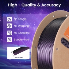 ERYONE Burnt Titanium Dual Color PLA Filament 1kg - Black