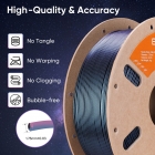 ERYONE Burnt Titanium Tri Color PLA Filament 1kg - Blue