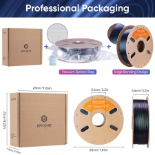 ERYONE Burnt Titanium Tri Color PLA Filament 1kg - Blue