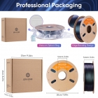 ERYONE Burnt Titanium Tri Color PLA Filament 1kg - Blue