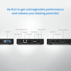 ERVPES B20E Mini PC  Intel J3710 4 Cores Max 2 64GHz  8GB RAM 128GB SSD  Dual Screen Display  WiFi 5 Bluetooth 5 0  2*USB3 0  2