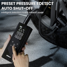 GOOLOO GT150 Portable Tire Inflator  150PSI Cordless Air Compressor  7500mAh Battery  5 Inflation Modes  4X Faster Tire Pump  P