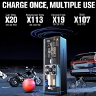 GOOLOO GT150 Portable Tire Inflator  150PSI Cordless Air Compressor  7500mAh Battery  5 Inflation Modes  4X Faster Tire Pump  P