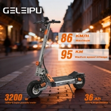 GELEIPU GT EVO Electric Scooter  1600W*2 Motor  60V 36Ah Battery  11 inch Tires  86km/h Max Speed  95km Range  Hydraulic Brakes