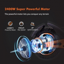 GELEIPU Z1 Pro Electric Scooter  1200W*2 Motor  52V 20Ah Battery  10 inch Tires  65km/h Max Speed  70km Range  Dual Mechanical