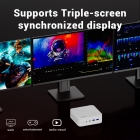 FIREBAT AM02 Mini PC  AMD Ryzen 5 7430U 6 Cores Max 4 3GHz  16GB RAM 512GB SSD  HDMI DP Type-C Triple Screen Display  WiFi 6 Bl