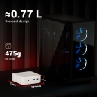 FIREBAT AM02 Mini PC  AMD Ryzen 5 7430U 6 Cores Max 4 3GHz  16GB RAM 512GB SSD  HDMI DP Type-C Triple Screen Display  WiFi 6 Bl