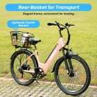 ESKUTE C100 Plus Electric Bike  250W Motor  36V 13Ah Battery  26 inch Tires  25km/h Max Speed  100km Range  Shimano 7-speed  LC
