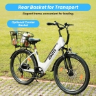 ESKUTE C100 Plus Electric Bike  250W Motor  36V 13Ah Battery  26 inch Tires  25km/h Max Speed  100km Range  Shimano 7-speed  LC