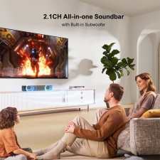 ULTIMEA Solo B30 2 1 Channel Soundbar  120W Peak Power  121 Preset EQ Matrices  Bluetooth 5 3  APP Control