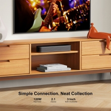 ULTIMEA Solo B30 2 1 Channel Soundbar  120W Peak Power  121 Preset EQ Matrices  Bluetooth 5 3  APP Control