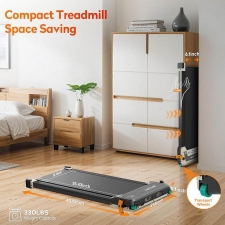 Akluer 520A-A Dual-Sided Treadmill with Shiatsu Foot Massager  2 5HP Quiet Motor  330LBS Max Capacity  LED Display 