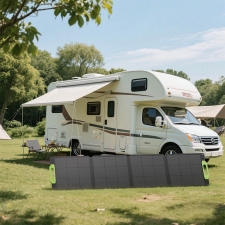 LIONSHEE LS-SP400F 400W Foldable Solar Panel  23% High Efficiency  IP67 Waterproof  Compatible with Power Station Generator/RV/