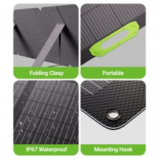LIONSHEE LS-SP400F 400W Foldable Solar Panel  23% High Efficiency  IP67 Waterproof  Compatible with Power Station Generator/RV/