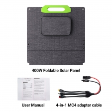 LIONSHEE LS-SP400F 400W Foldable Solar Panel  23% High Efficiency  IP67 Waterproof  Compatible with Power Station Generator/RV/