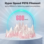 ERYONE High Speed Translucent Gradient Multi-Color PETG Filament  1kg - Light Pink 