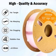 ERYONE High Speed Translucent Gradient Multi-Color PETG Filament  1kg - Light Pink 