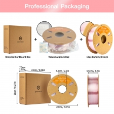 ERYONE High Speed Translucent Gradient Multi-Color PETG Filament  1kg - Light Pink 