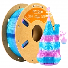 ERYONE High Speed Translucent Gradient Multi-Color PETG Filament  1kg - Rose Red 