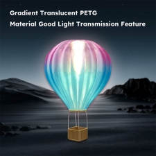 ERYONE High Speed Translucent Gradient Multi-Color PETG Filament  1kg - Rose Red 
