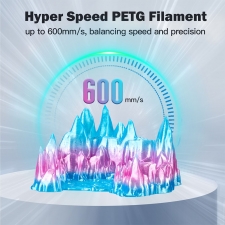 ERYONE High Speed Translucent Gradient Multi-Color PETG Filament  1kg - Rose Red 