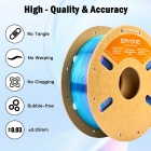 ERYONE High Speed Translucent Gradient Multi-Color PETG Filament  1kg - Rose Red 