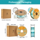 ERYONE High Speed Translucent Gradient Multi-Color PETG Filament  1kg - Light Blue 