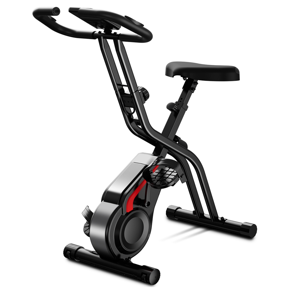 ROBORE CBX10 Domowy rower treningowy, cichy opór magnetyczny, 8-stopniowa regulacja, regulowane siodełko i kierownica - Czarny