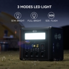 Flashfish T2000 2000W Portable Power Station  1536Wh LiFePO4 Battery  4000W Peak  1500W Fast AC Recharge  14 Outputs  for Home 