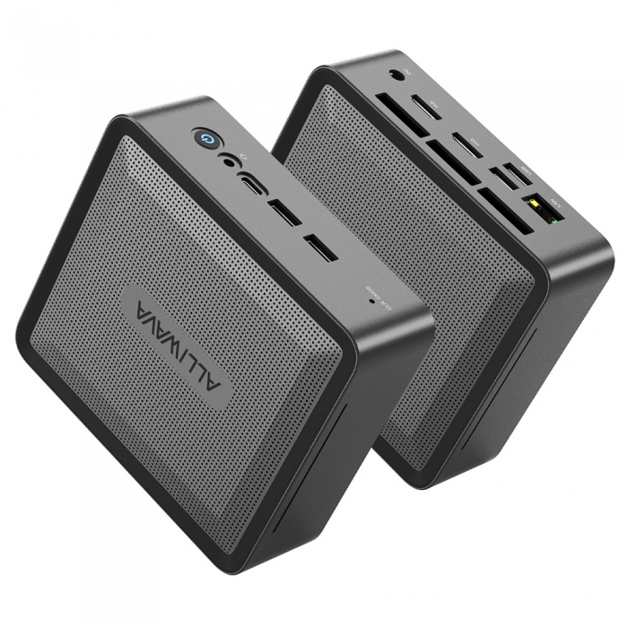 ALLIWAVA U58 Mini PC  AMD Ryzen 7 5825U 8 Cores Max 4 5GHz  16GB RAM 512GB SSD  2*HDMI USB-C 4K@60Hz Three Screen Display  WiFi