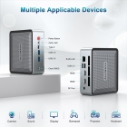 ALLIWAVA U58 Mini PC  AMD Ryzen 7 5825U 8 Cores Max 4 5GHz  16GB RAM 512GB SSD  2*HDMI USB-C 4K@60Hz Three Screen Display  WiFi