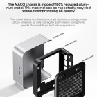 AOOSTAR MACO Mini PC Barebone  No RAM No SSD   AMD Ryzen 7 H255 8 Cores Max 4 9GHz  2*USB4   HDMI   DP Quad Screen Display  WiF