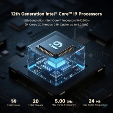 ALLIWAVA GH9 Mini PC  Intel Core i9-12900HK 14 Cores Max 5 0GHz  32GB RAM 1TB SSD Mini Desktop  HDMI USB-C DP Triple Display  W