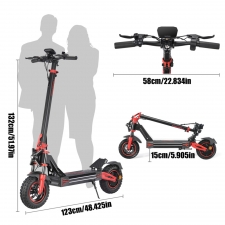 TWOFISH V4 MAX Electric Scooter  800W Motor  52V 23Ah Battery  10 inch Tires  57km/h Max Speed  60km Range  Dual Disc Brake  Fr