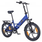 HillMiles Mile 2 Electric Bike  250W Motor  36V 13Ah Battery  100km Range  20*3 inch Tires  Dual Hydraulic Brakes - Blue