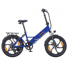 HillMiles Mile 2 Electric Bike  250W Motor  36V 13Ah Battery  100km Range  20*3 inch Tires  Dual Hydraulic Brakes - Blue