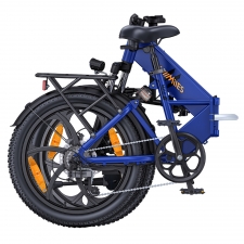 HillMiles Mile 2 Electric Bike  250W Motor  36V 13Ah Battery  100km Range  20*3 inch Tires  Dual Hydraulic Brakes - Blue