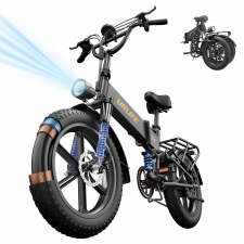 URLIFE T5 Electric Bike  750W Motor  48V 13Ah Battery  20*4 inch Tires  45km/h Max Speed  125km Max Range  Dual Disc Brakes  Fu
