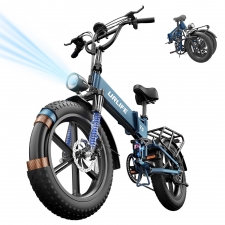 URLIFE T5 Electric Bike  750W Motor  48V 13Ah Battery  20*4 inch Tires  45km/h Max Speed  125km Max Range  Dual Disc Brakes  Fu