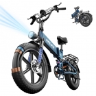 URLIFE T5 Electric Bike  750W Motor  48V 13Ah Battery  20*4 inch Tires  45km/h Max Speed  125km Max Range  Dual Disc Brakes  Fu