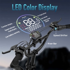 URLIFE T5 Electric Bike  750W Motor  48V 13Ah Battery  20*4 inch Tires  45km/h Max Speed  125km Max Range  Dual Disc Brakes  Fu