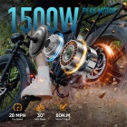 URLIFE T5 Electric Bike  750W Motor  48V 13Ah Battery  20*4 inch Tires  45km/h Max Speed  125km Max Range  Dual Disc Brakes  Fu