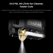 Aliencell Air Assist Pro  High-Pressure 14 5 psi  40 L/min Airflow  Quiet 55 dB  Durable Metal Piston  3 Adjustable Gears