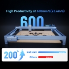 IKIER K40 MAX 40W Laser Engraver  850×800mm Large Area  600mm/s High-Speed  0 01mm Precision  Dual Gear Laser  0 08×0 1mm Ult