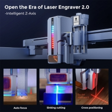 IKIER K1 Ultra 36W Laser Engraver  410mm×410mm Working Area  800mm/s Speed  0 08mm×0 1mm Laser Spot  0 01mm Precision  Auto F